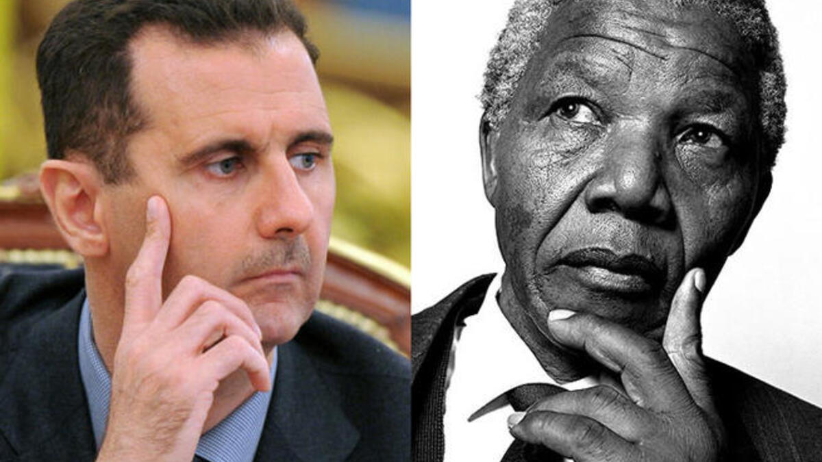 nelson mandela bashar al assad