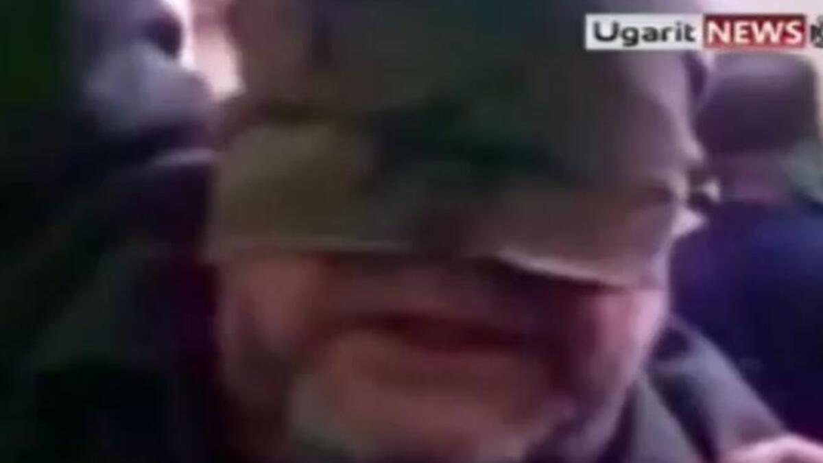 Muslim figure-head torture: A report complete with YouTube footage emerges of an elderly Imam- or 'Muezzin'- who pronounces prayer time in the characteristic sing-song call for prayer- alleging that he was slapped and bruised in the head by Assad 's Police. 
Muhammad Mustafa is an Imam from the mosque, Abd Al Kader Al Jalani, in Homs.