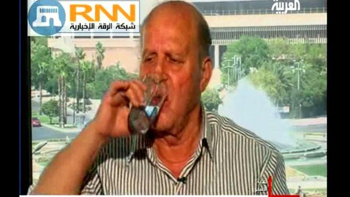 Ramadan transgressions: To add fuel to religious fire, the faces of the regime flout Ramadan openly: Ahmad al-Hajj Ali, a strong political advocate for the Syrian regime, is aired in a live show by Al Arabiya, drinking water in the hours of fasting, showing a lack of respect for the 
sanctity of the Muslim holy month, in a conservative country.