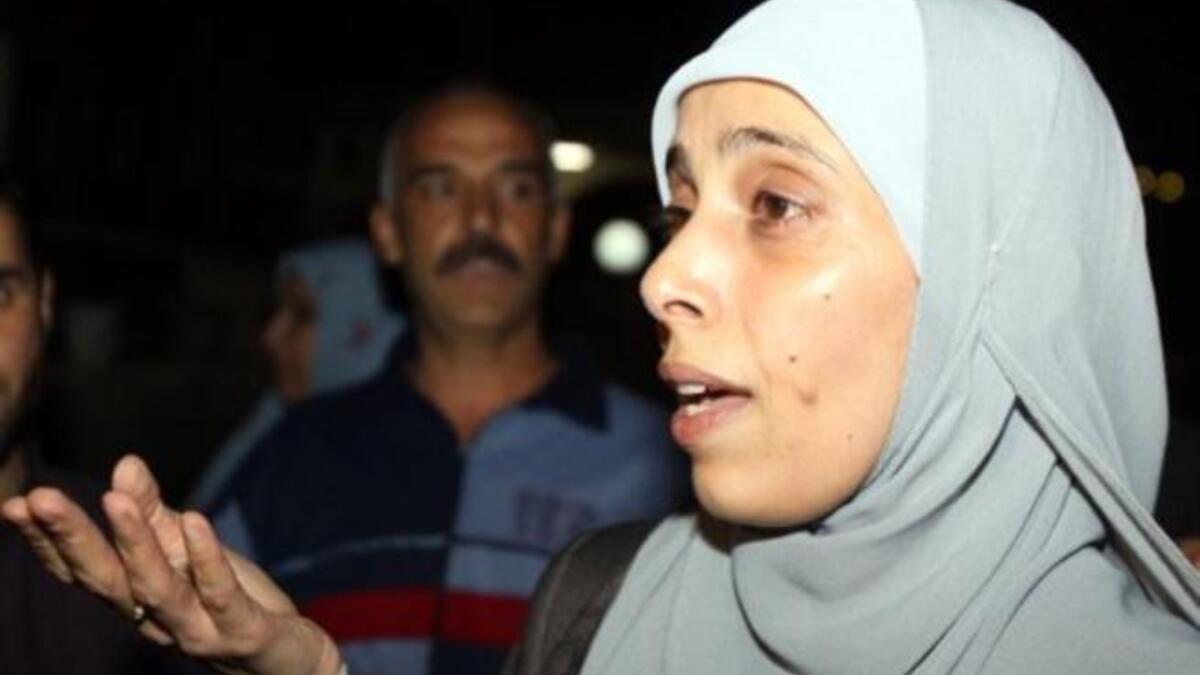 Ahlam Tamimi: The Jordanian referenced for her romantic prison entanglement previously, who thanked Jordan, stating
that Jordan people are the heart beat of the Palestinians, was one of 27 women released. Another was Samud Karaja, 
sentenced to 20 years for stabbing an Israeli soldier at a checkpoint 2 years ago, now returned home to Ramallah.