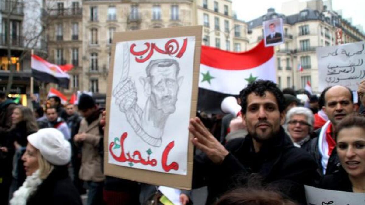 Day of Anger: So called ‘shy’ protests as they’re being tagged in Arabic, don’t hold back with their poster messages: Run away, we don’t like you!