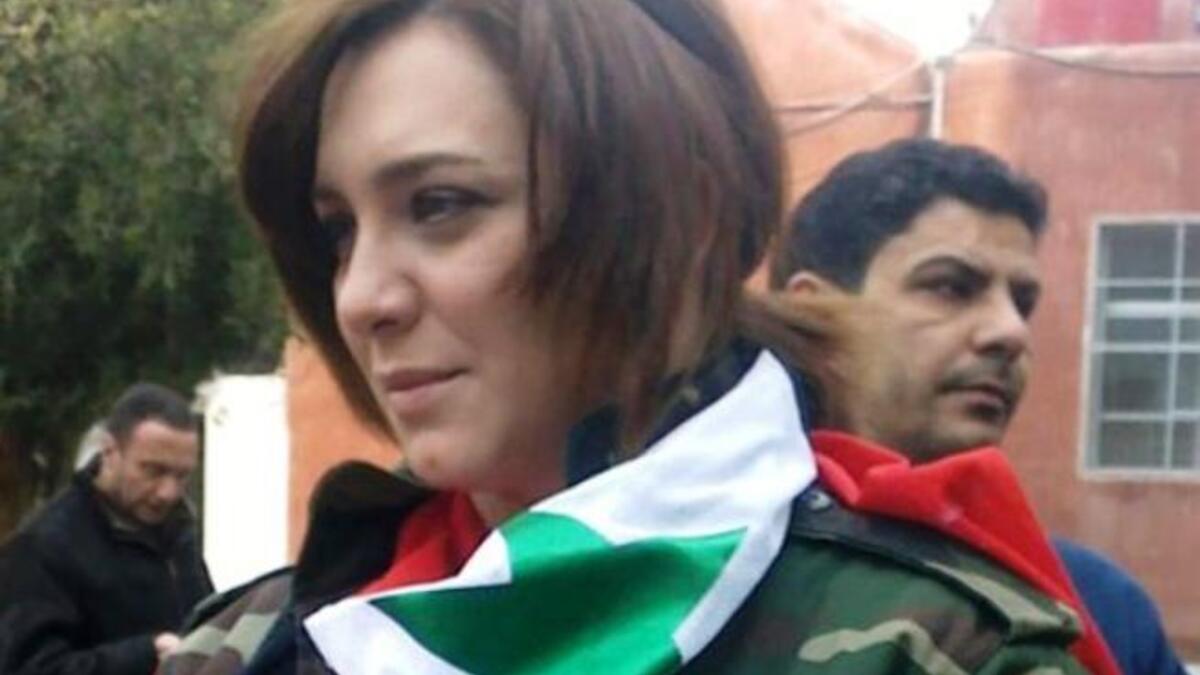 الممثلة السورية سلاف فواخرجي تدعم الأسد