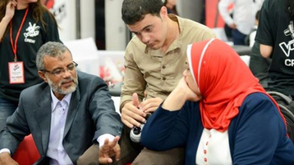 Mohamed Yousef and family in the drama of the Voice