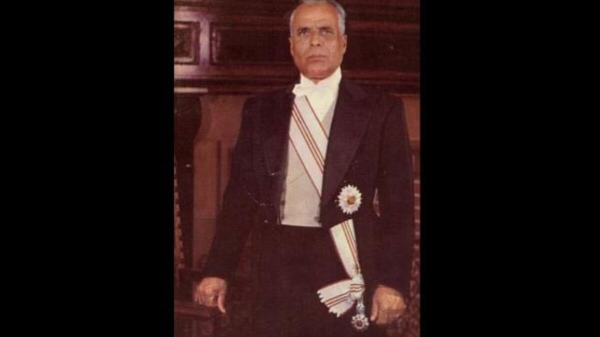 President Bourguiba Father of Tunisia preceded the Prodigal son, Ben Ali. He freed them of the French yoke. Tunisia's beloved dictator gave refuge to the PLO, & took a 1-party state toward democracy. He gave women votes, dumped polygamy & the veil. Though sworn for life, by '87 PM Ben Ali swindled him of power, certifying him medically senile.