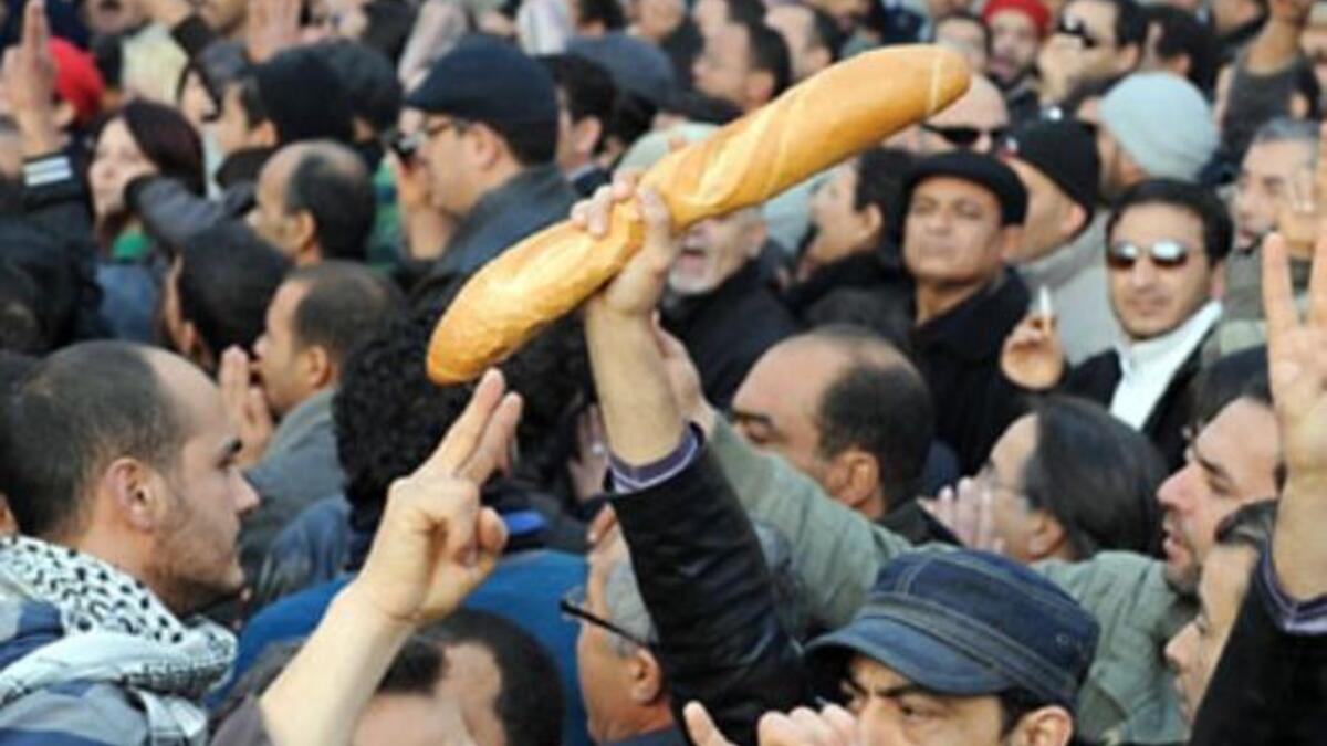 Sidi Bouzid: hometown of Bouazizi; birthplace of Arab revolutions. Many images got appropriated as the face of his cause. Aside from men burning, the man shooting figment bullets, with a 'baguette' at a row of riot police in Bourguiba Blvd speaks to the human imagination that fired up Tunisia's revolution. Bouazizi kindled violent demonstrations.