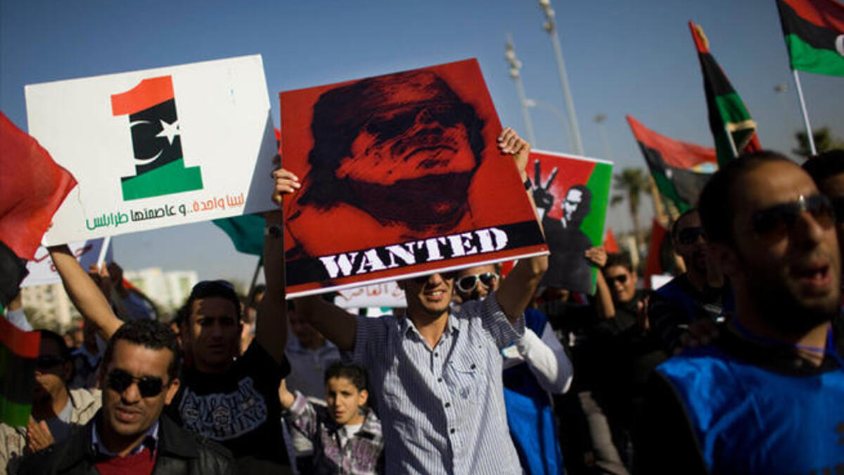 Libya protests Qadaffi