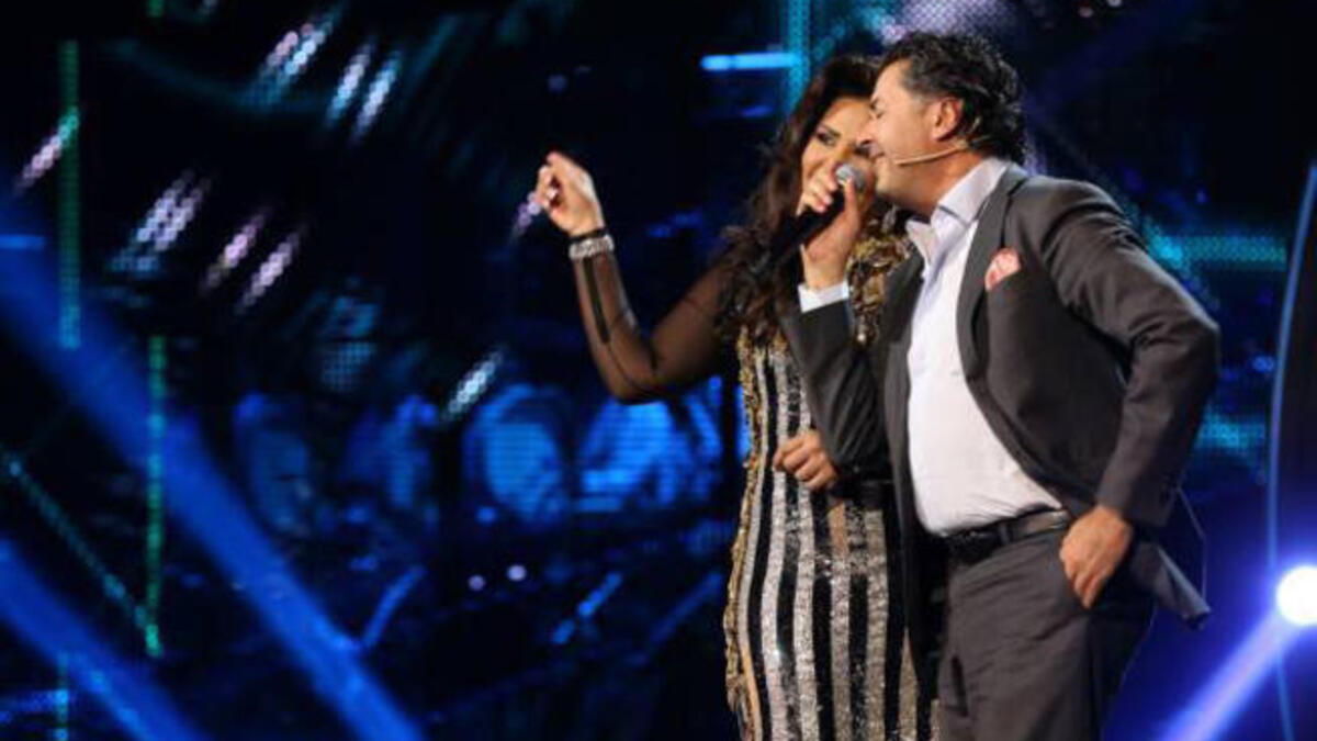 راغب علامة وأحلام في عرب أيدول 2