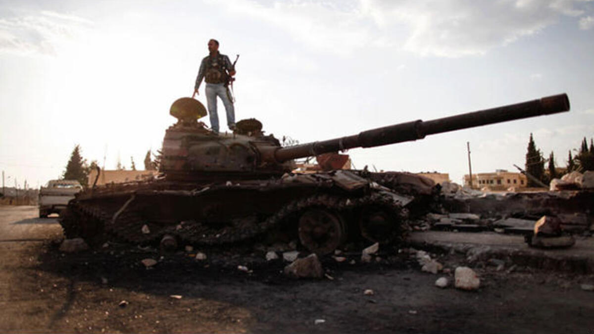 Syria tank rebels Free Syrian army