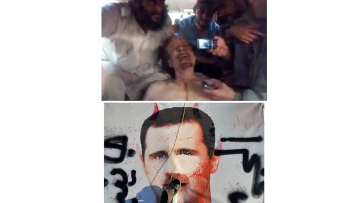 Gaddafi used as puppet after death; Assad's fate still uncertain