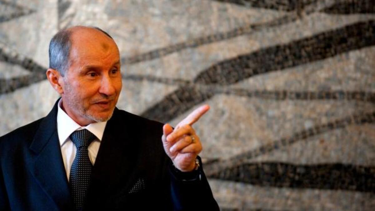 April 30–May 15: Gaddafi rages against NATO for 'murdering' his people and 'destroying' his country;  NATO kills
his son. Rebels win the Battle
of Misrata, May 22, precipitating the recognition of the National Transitional Council as legitimate representative of the
 Libyans, headed by Mustafa Abdul Jalil the former minister of Justice.