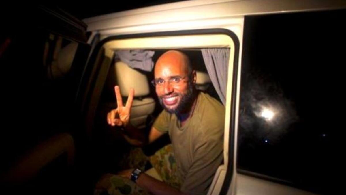 August 23: In a surprise turn of events that has left the world jaw-dropped, Saif al-Gaddafi, heir apparent, and most vocal
of the family tribe, reappears from alleged captivity –calling the rebels 'rats' and 
gangs, and muttering in a style we are by now familiar with,  almost deliriously, that nobody was giving up the battle for Libya.