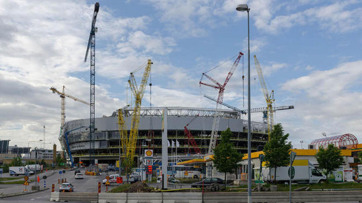 Turkish Yelda Aujan is the female face behind the giant sports stadium in Sweden