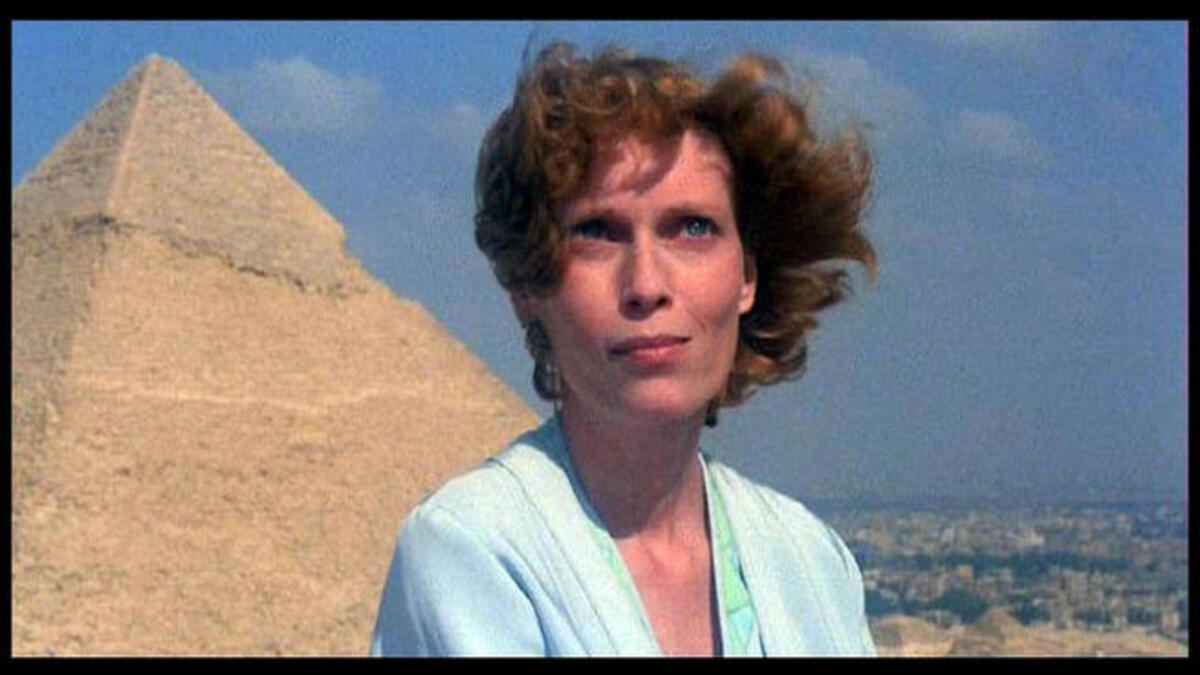 Mia Farrow in the River of the Nile