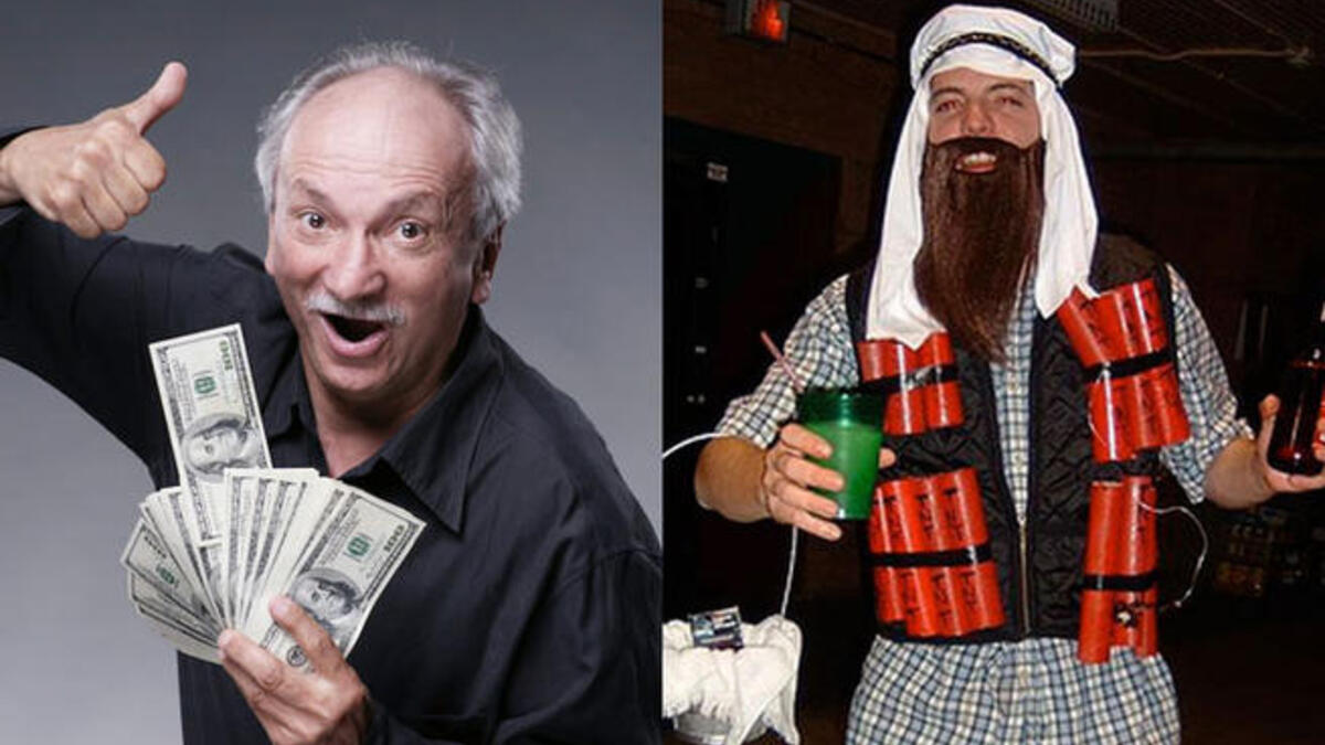 عربي بلحية ويهودي محب للمال