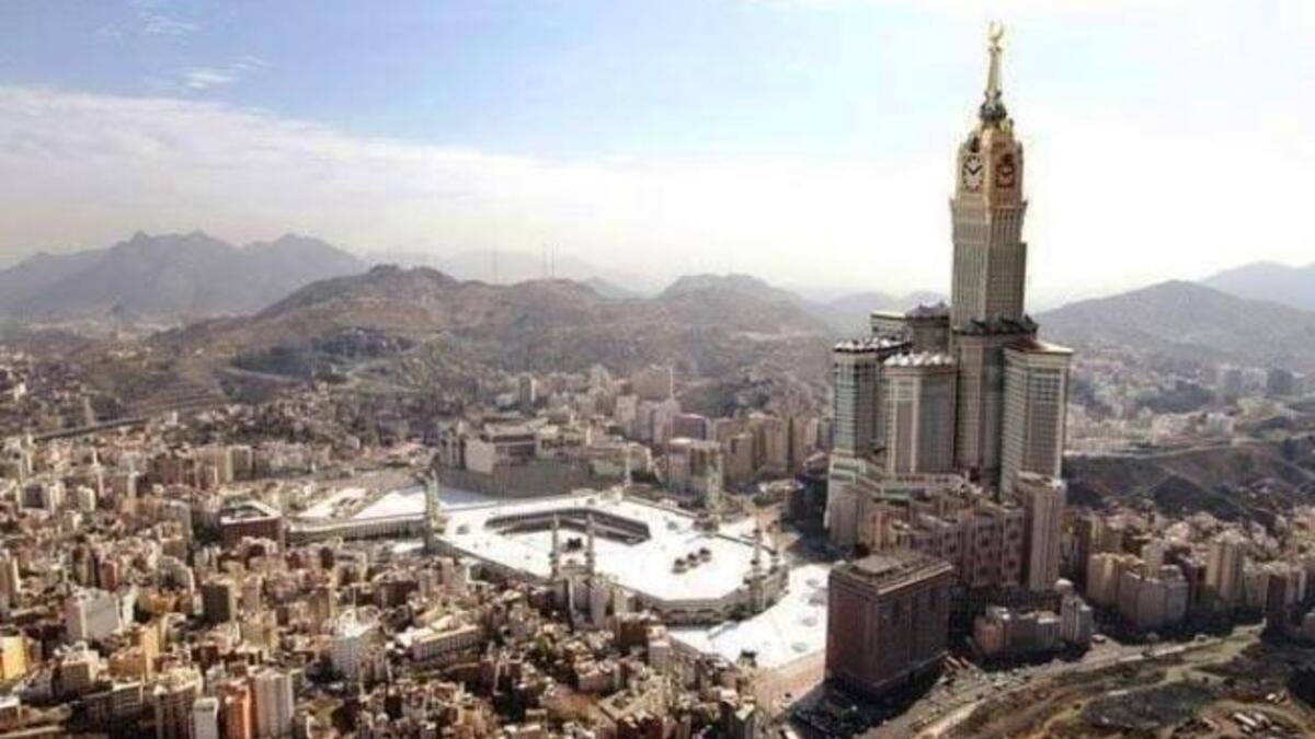 Big Ben of Mecca: The Mecca Clock Royal Tower Hotel poses a competition to London's famed iconic structure. Mecca's version incorporates
 the world’s biggest clock, with faces at least six times the size of Big Ben’s, and capped by a spire topped with a golden crescent.