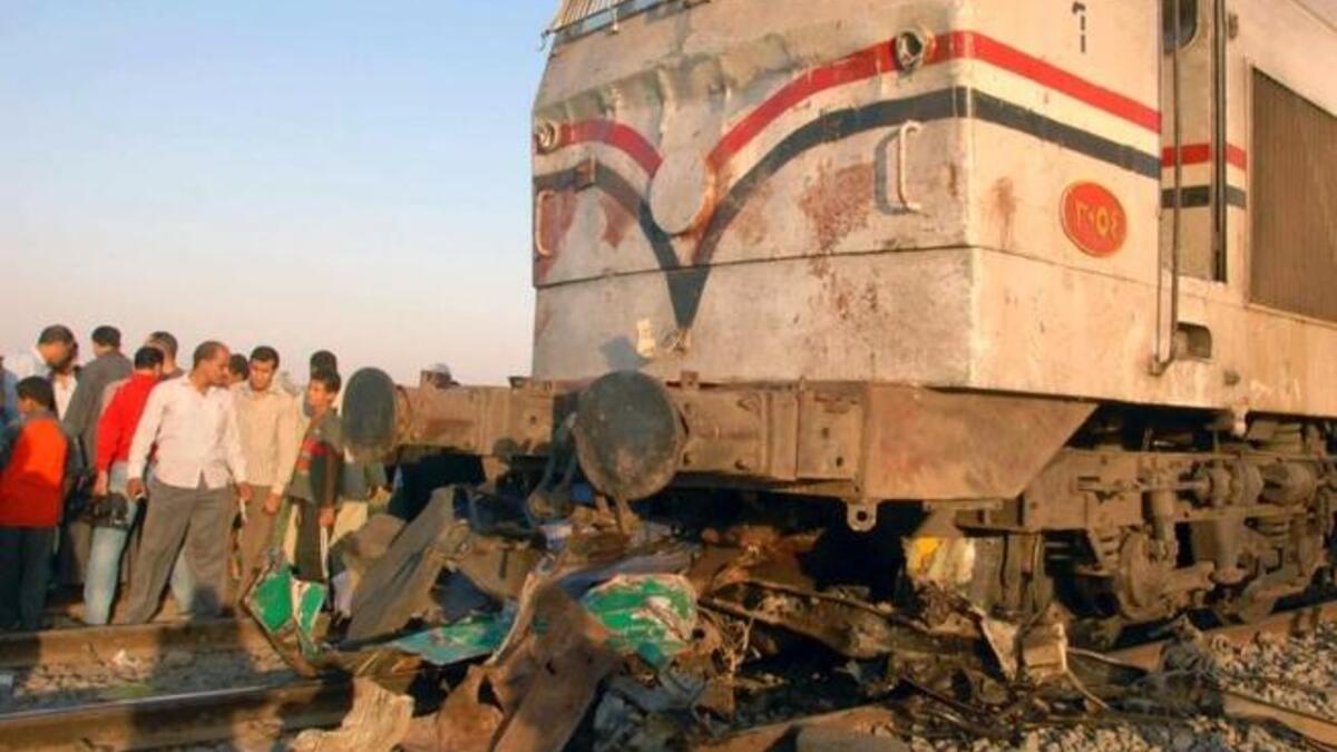 حادثة قطار اسيوط في الصعيد
