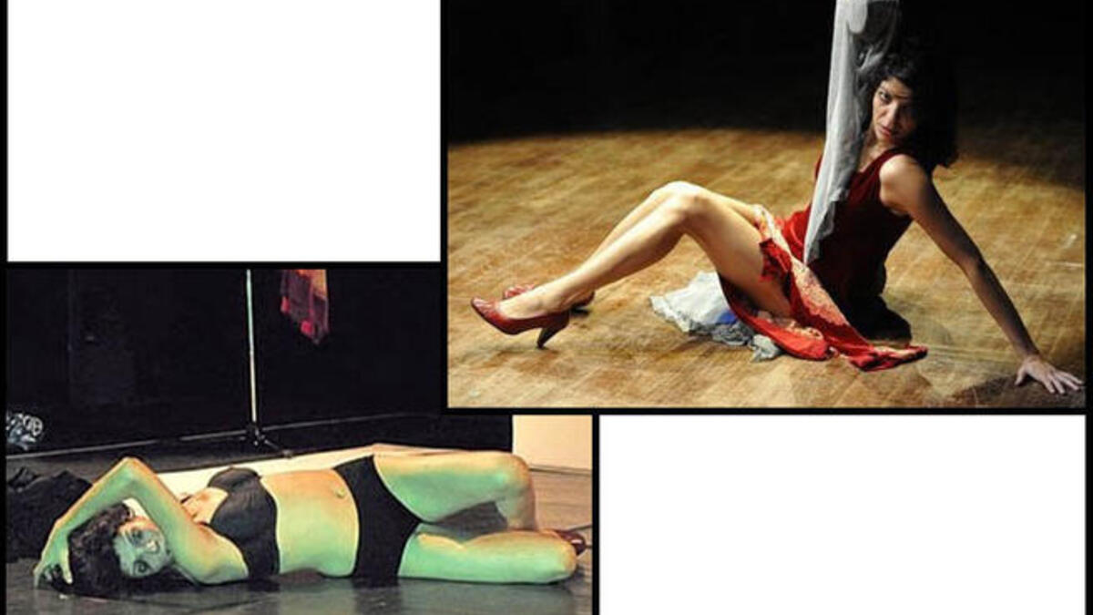 Latifa Ahrar strip-tease