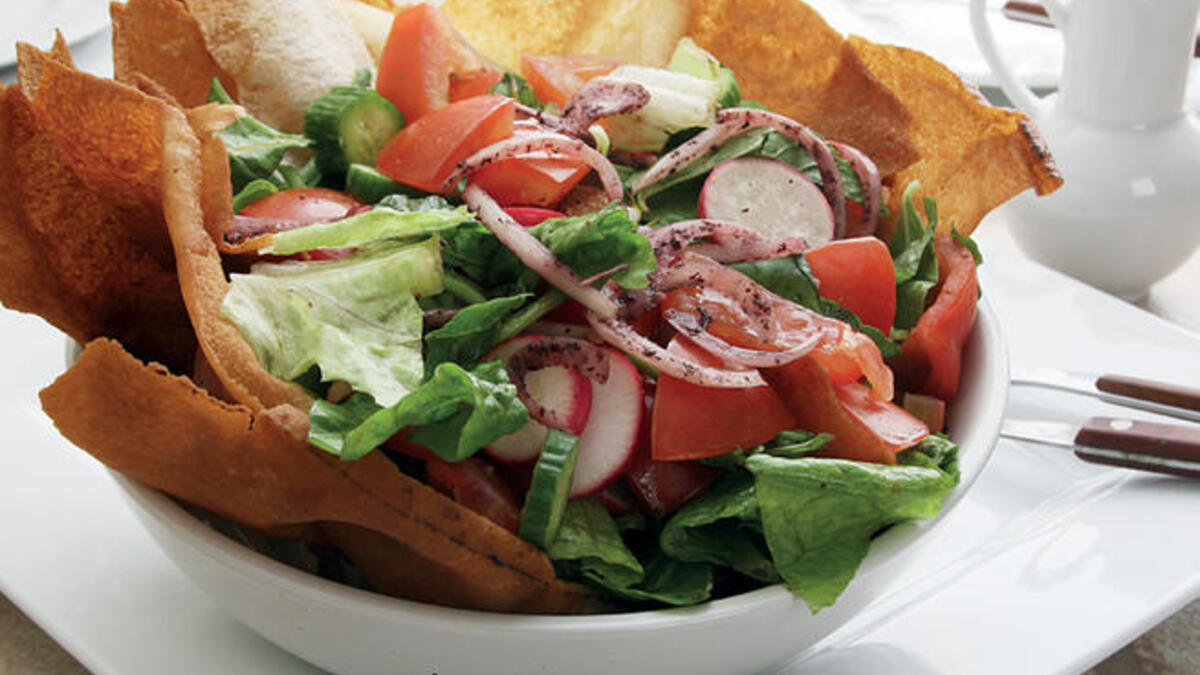 Fattoush is a good way to cool off at Ramadan