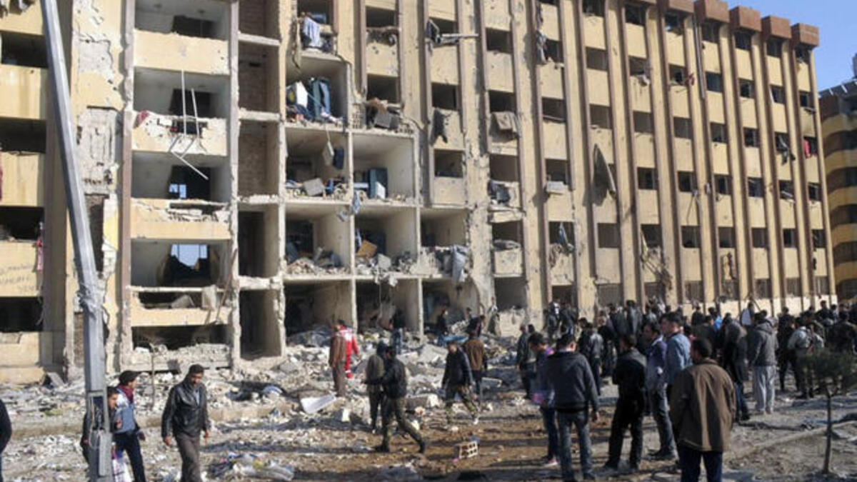 syria civilian attack aleppo university