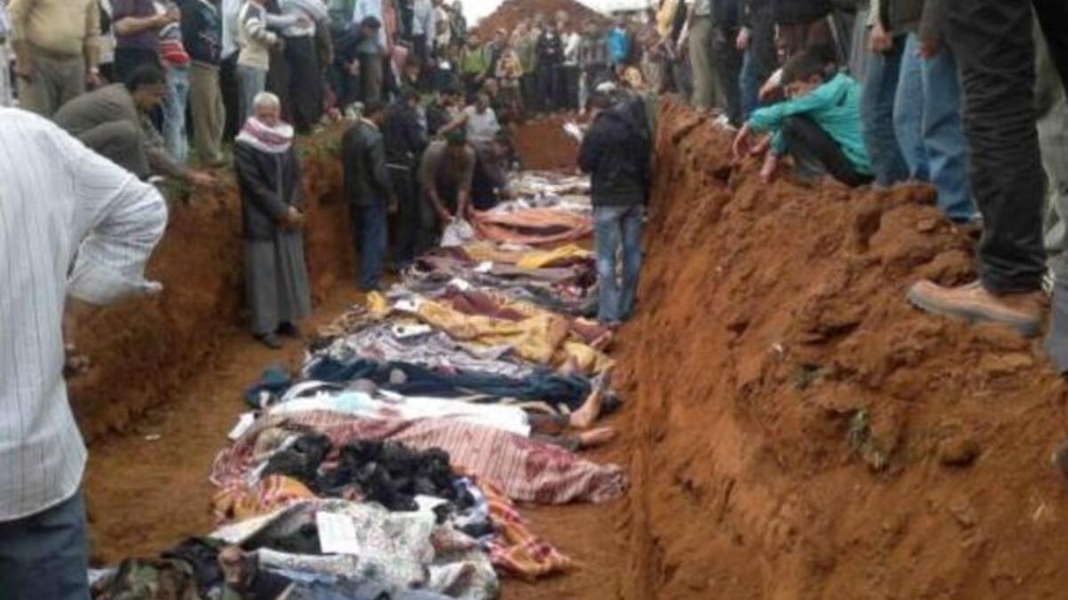 مقابر جماعية اكتشفت في حمص