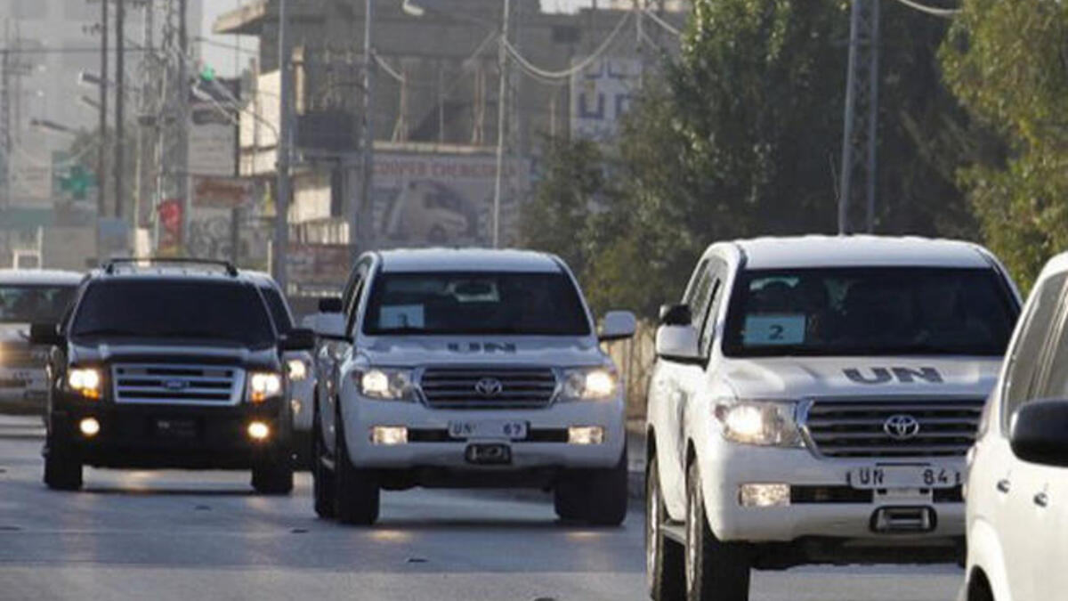 UN convoy investigating allegations