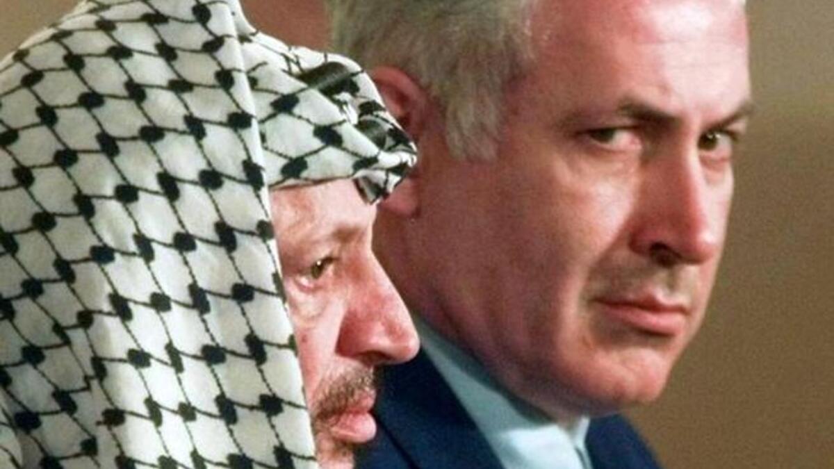 Arafat and Netanyahu