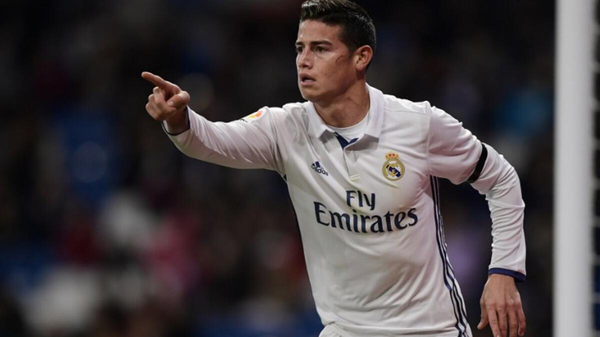 لاعب الوسط المهاجم الكولومبي خاميس رودريغيز: من موناكو إلى ريال مدريد عام 2014 مقابل 79.8 مليون يورو.