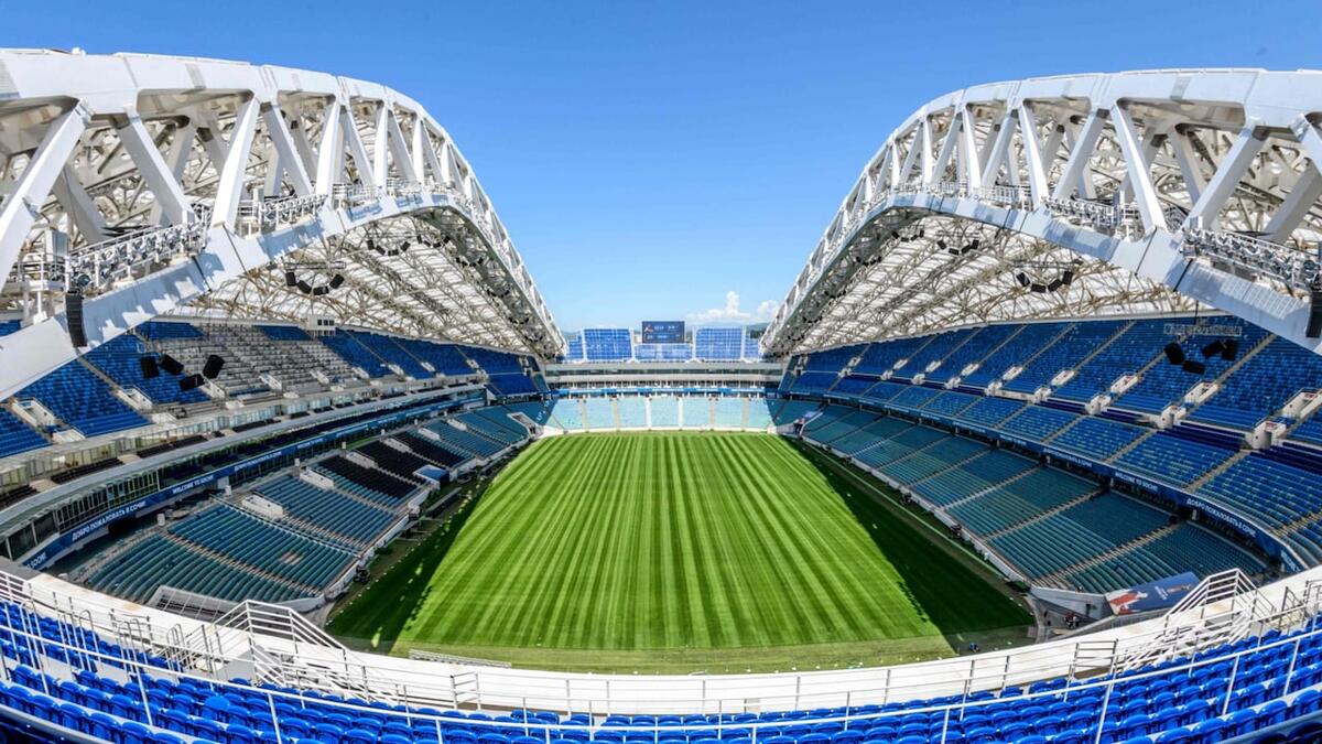 ملعب فيشت في سوتشي: يتسع لـ 47,659 متفرجاً.