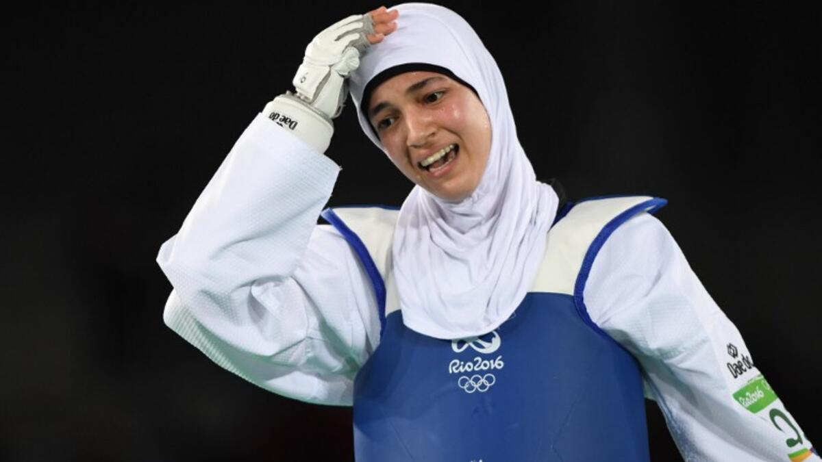 لاعبة التايكواندو المصرية هداية ملاك: برونزية لوزن 57 كيلوغرام.