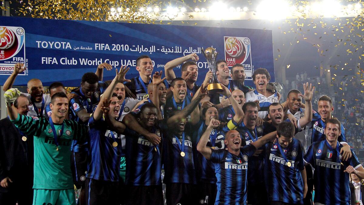 إنتر الإيطالي: وفاز باللقب مرة واحدة عام 2010.