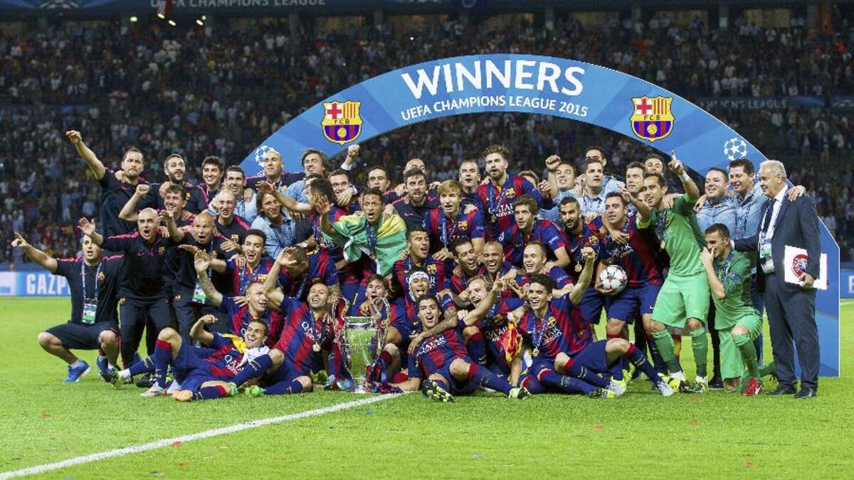 دوري أبطال أوروبا لكرة القدم: قيمة العلامة التجارية لعام 2014: 139 مليون دولار، قيمة العلامة التجارية لعام 2015: 127 مليون دولار.