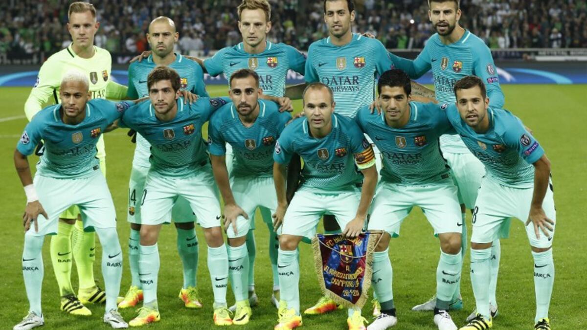 المركز الخامس: برشلونة الإسباني (كرة قدم) بمعدل أجور قيمته 7.456.800 مليون دولار سنوياً، و143.400 ألف دولار أسبوعياً.