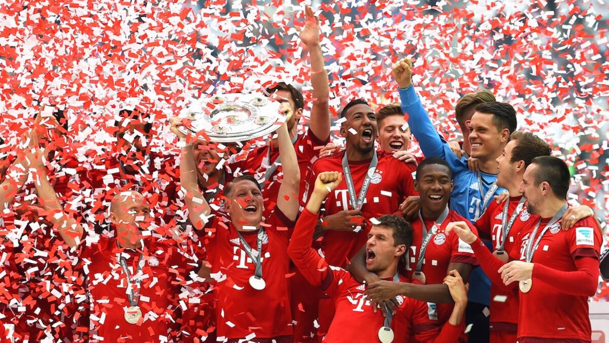 ظفر بايرن ميونخ بدرع الدوري الألماني للمرة الـ 25 في تاريخه بعدما جمع 88 نقطة من 34 مباراة.