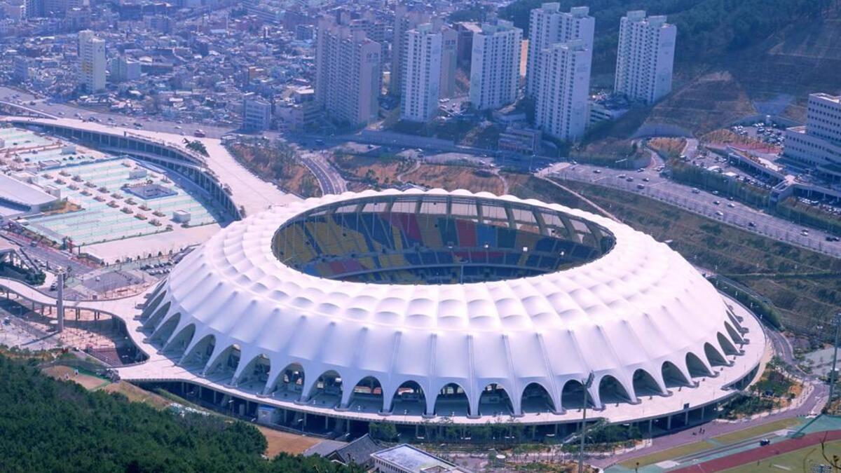 ملعب بوسان في كوريا الجنوبية