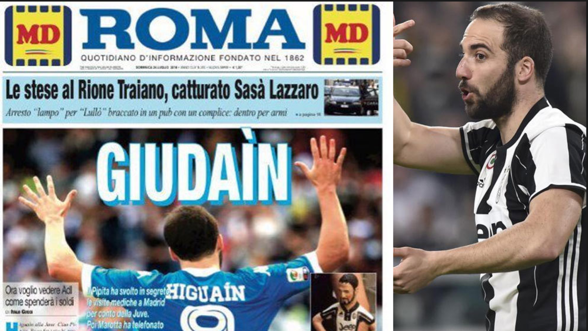 تحول المهاجم غونزالو هيغواين من معبود للجماهير في نابولي إلى شخصية مكروهة ومحتقرة خلال أشهر معدودة بعد انتقاله إلى يوفنتوس بصفقة وصلت قيمتها لنحو 90 مليون يورو.