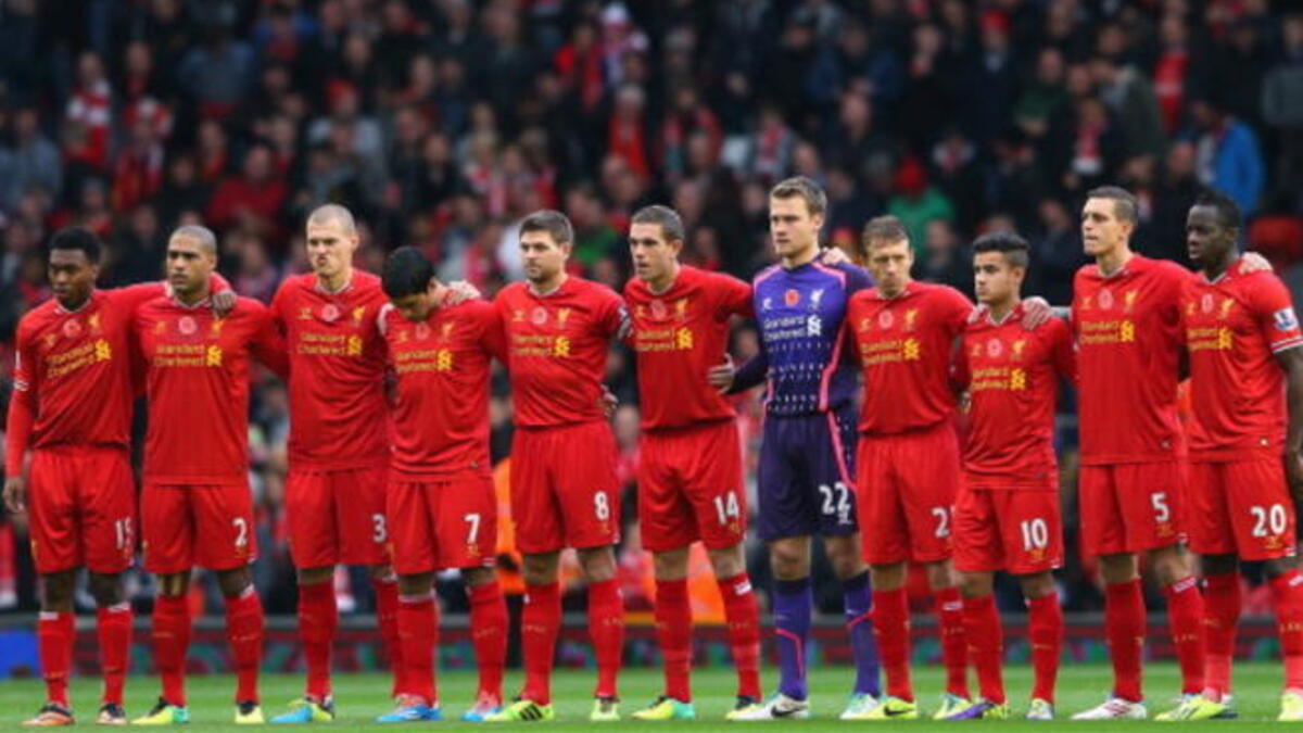 ليفربول الإنجليزي: أثار الريدز الإعجاب بعد سلسلة من العروض القوية والمستويات الاستثنائية بقيادة نجمه لويس سواريز هداف البريميير ليغ برصيد 20 هدفاً اوصل إثرها فريقه إلى المركز الرابع حالياً.