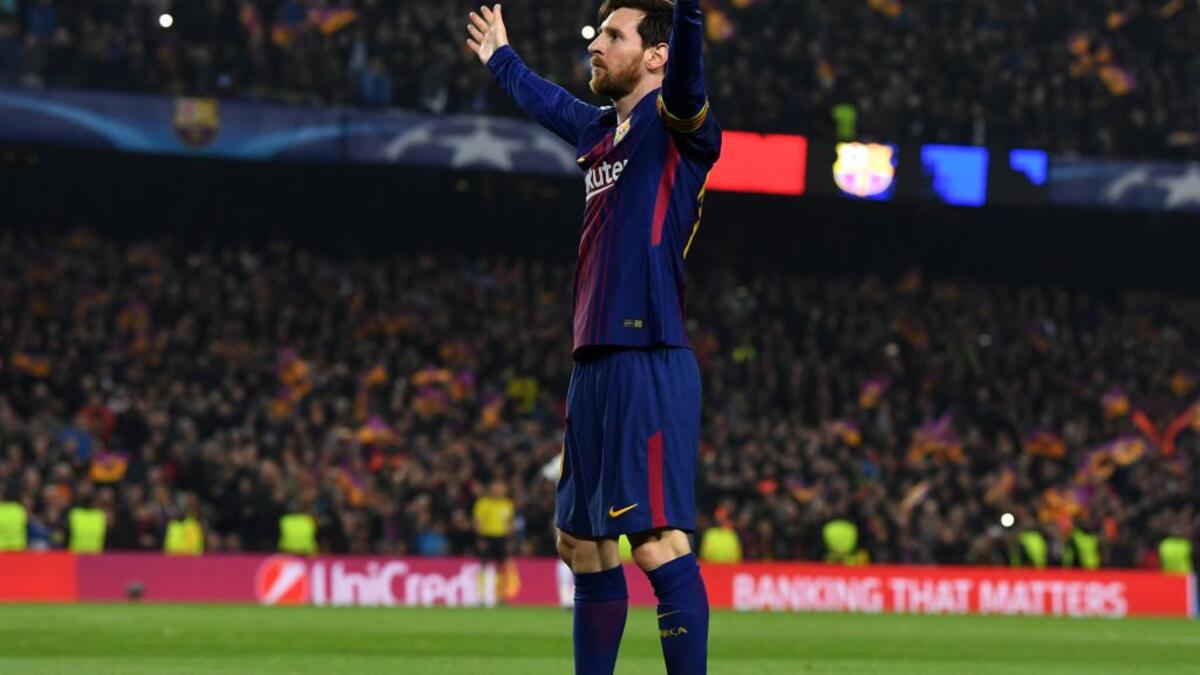 المركز الثاني: المهاجم الأرجنتيني ليونيل ميسي (برشلونة): من عام 2005 وحتى الآن - سجل 100 هدفاً في 123 مباراة.