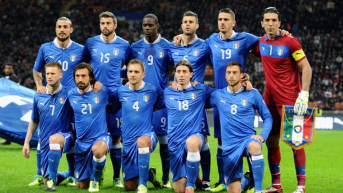 منتخب إيطاليا: الفائز بالمونديال 4 مرات والطامح لتأكيد صحوته خلال العامين الأخيرين بعد بلوغه نهائي يورو 2012، والذي يضم في صفوفه مجموعة متجانسة من اللاعبين تستطيع ترك بصمتها في التاريخ بقيادة جيانلويجي بوفون وأندريا بيرلو.