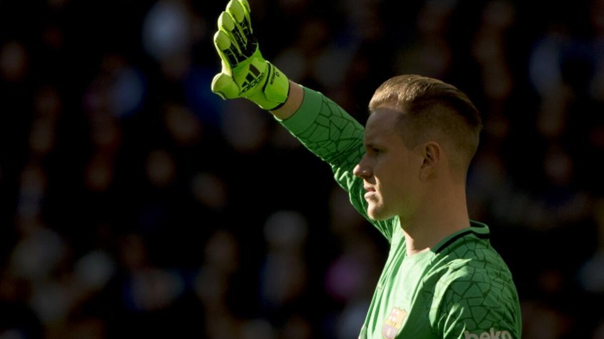 حارس المرمى الألماني مارك أندريه تير شتيغين (برشلونة) بتقييم 7.02