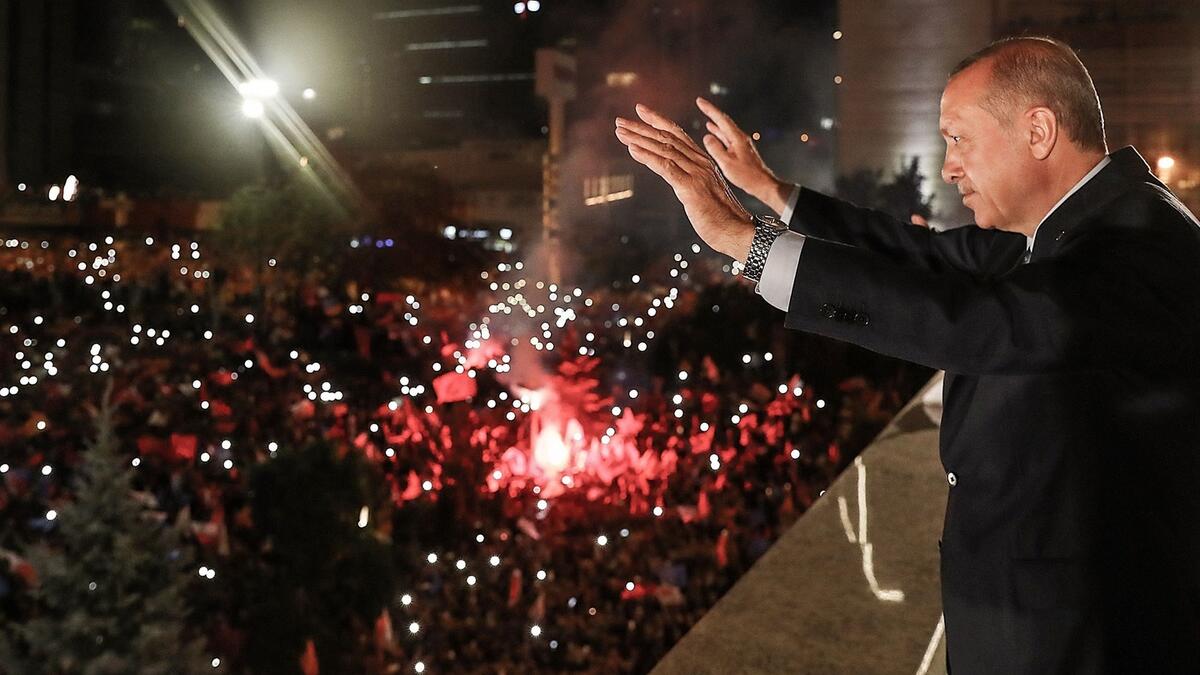 Turkish president Tayyip Erdogan claimed victory in Sunday's (June 24) presidential election and said his ruling AK Party and its alliance partner had won a parliamentary majority. (Reuters)