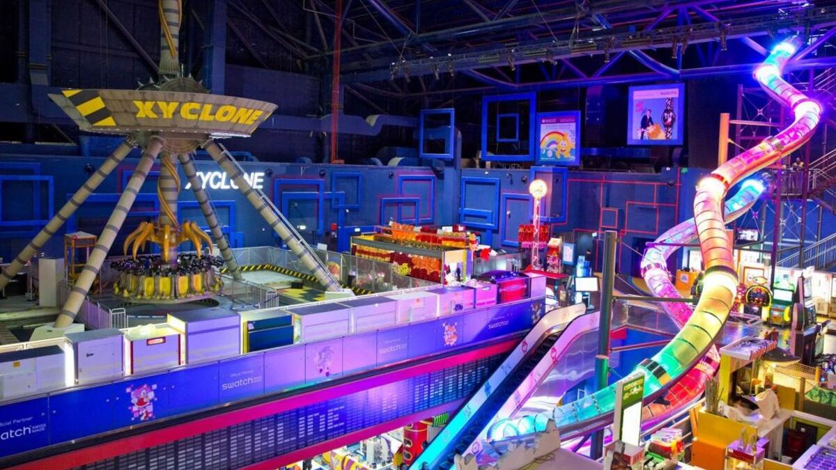 Region's largest slide looking colourful in Sega Republic at The Dubai Mall. (insydodubai.com)