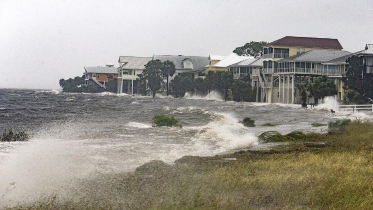 The hurricane is forecast to hit the Florida Panhandle at a possible category 4 storm. (Mark Wallheiser/Getty Images/AFP)
