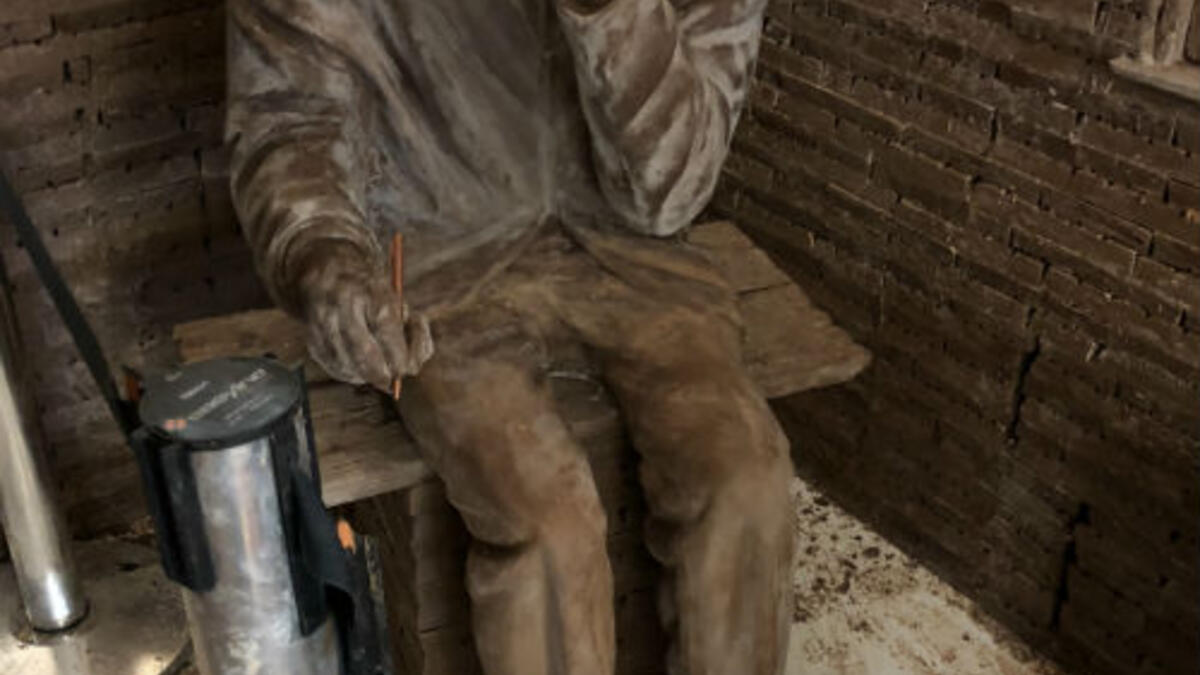 The molded structures of Brazilian icons Ana Maria Braga and Chico Xavier, who are honoured figures in the country’s history and culture. (guinnessworldrecords.com)