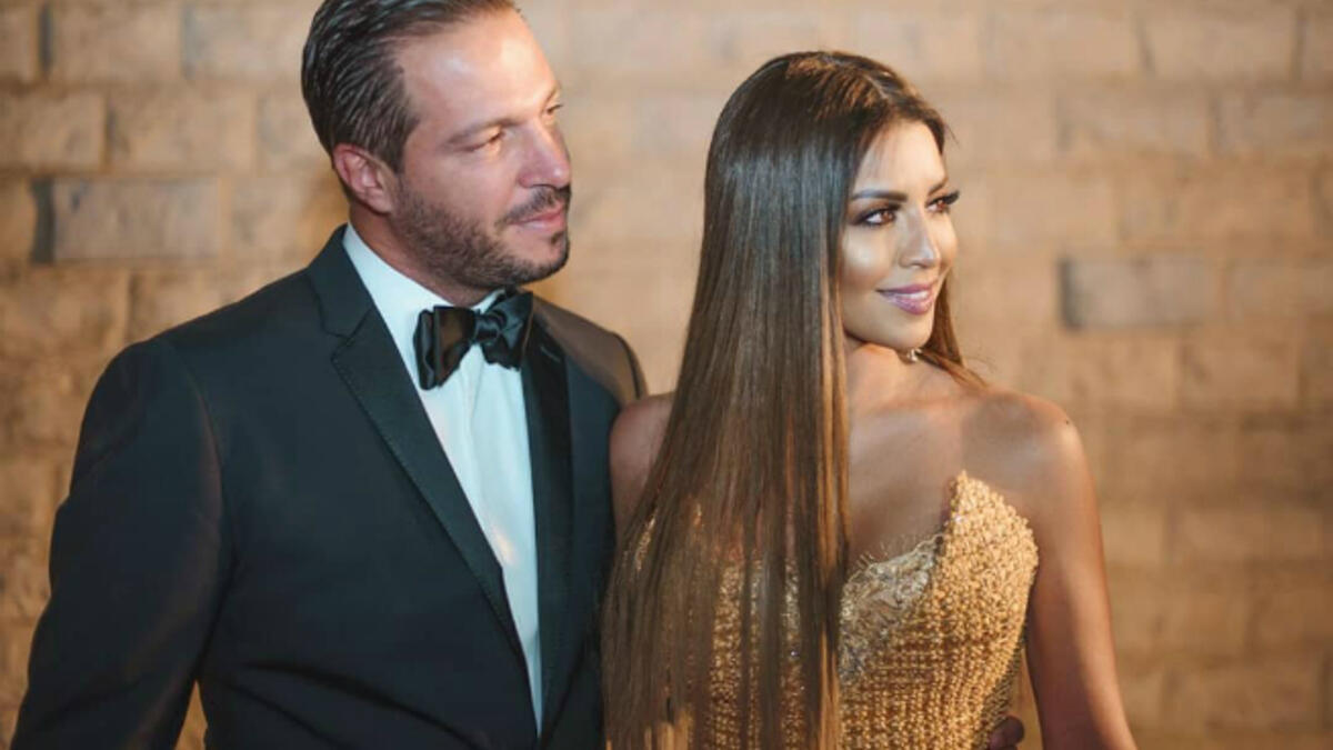 Algerian Amel Bouchoucha and her Lebanese husband Waleed Awada