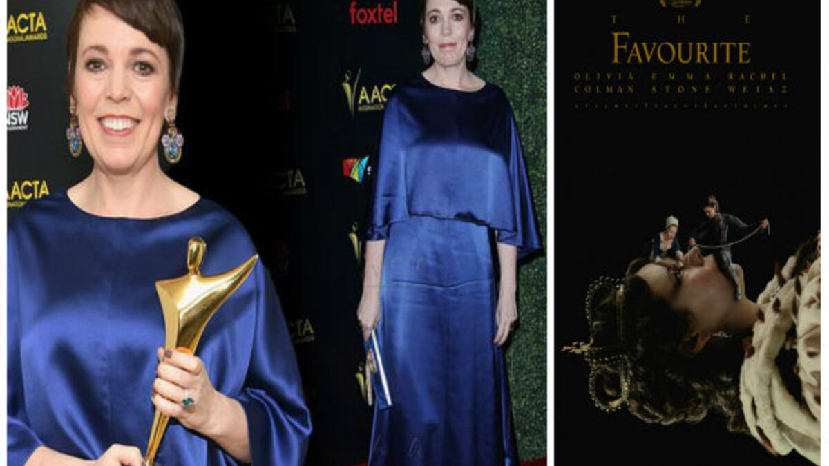 جائزة أفضل ممثلة: اوليفيا كولمان عن دورها في فيلم  The Favourite