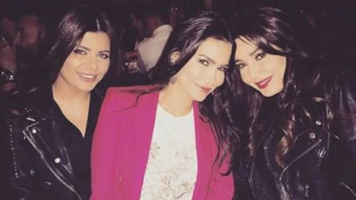 Cyrine Abdel Nour has a chilled evening out with her girlfriends. (Image: Facebook)