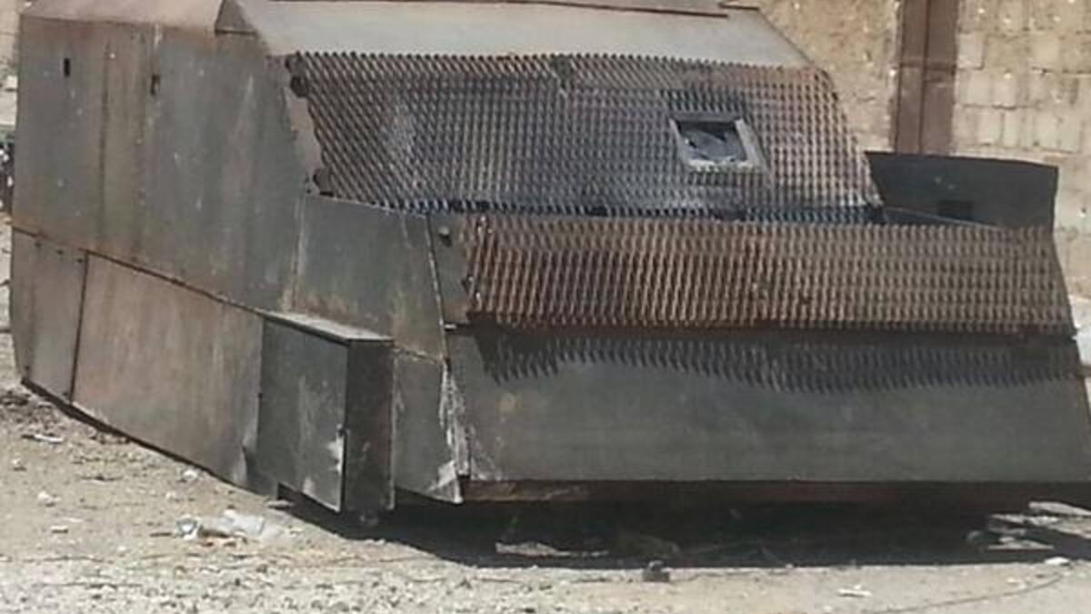 Armored car bombs, or vehicle-borne improvised explosive devices (VBIEDs) are among the deadliest weapons in the Daesh arsenal. During the battle for Ramadi, the group detonated as many as ten VBIEDs before government troops withdrew from the city.