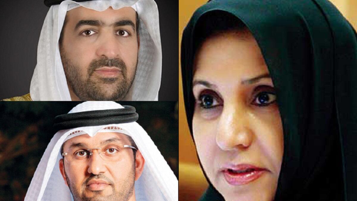 تشكيل وزارة الامارات تضمن3 مناصب وزارية تم استحداثها دون أن تحدد لها وزارة أو وزارة دولة مثل سلطان بن أحمد سلطان الجابر وميثاء الشامسي وراشد بن فهد.