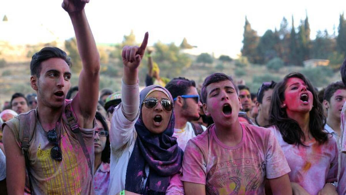 Int'l Color Festival in Amman, Jordan. (Xinhua)