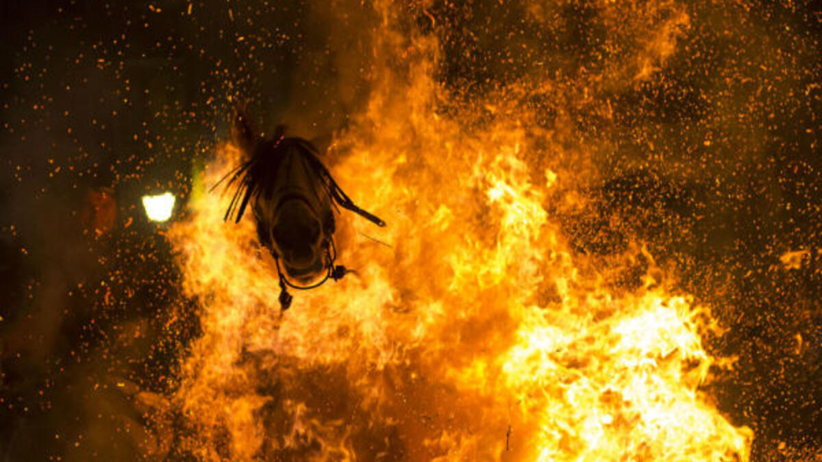 صورة بعنوان "النار المطهرة" للمصور فيكتور بلانكو، إسبانيا